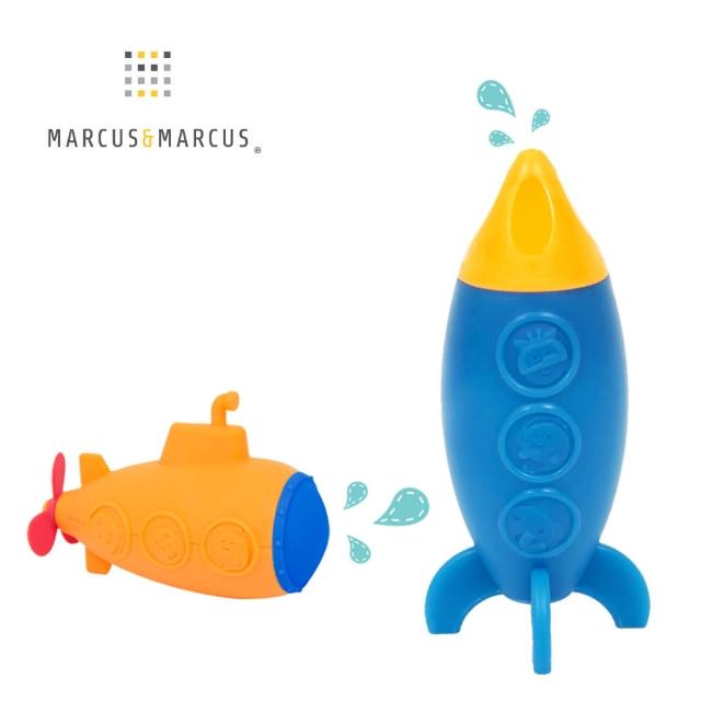 【MARCUS&MARCUS】動物樂園矽膠洗澡玩具(快樂2選1)