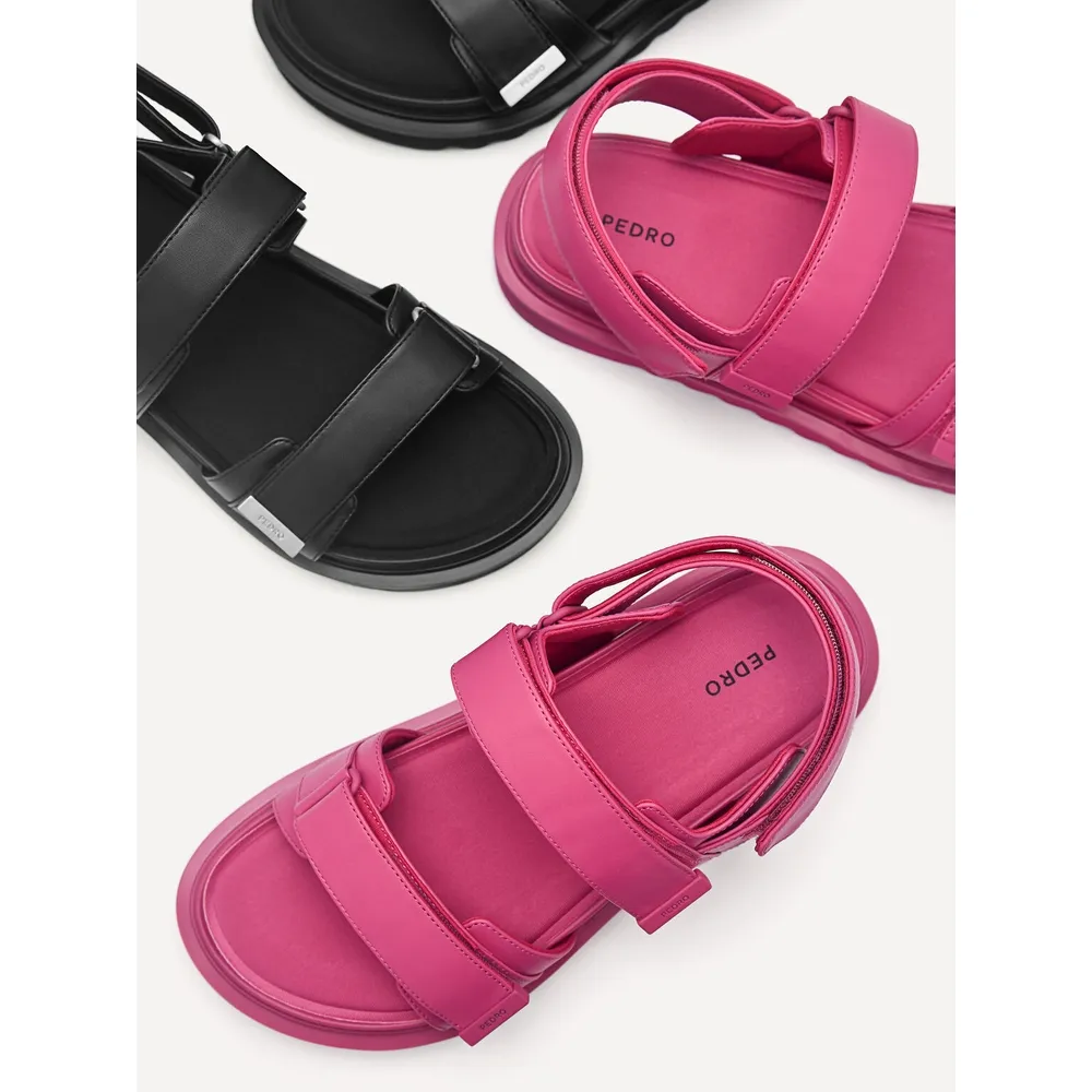 【PEDRO】Petra 綁帶涼鞋-紫紅色(小CK高端品牌)