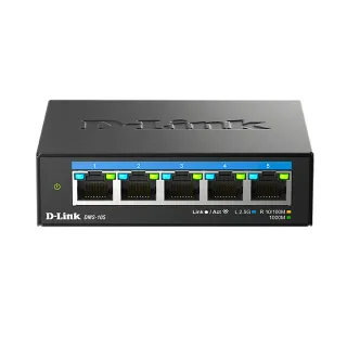 【D-Link】DMS-105 5埠無網管Multi-Gigabit多網速交換器