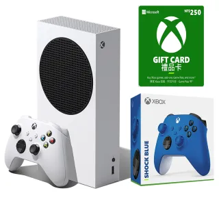 【Microsoft 微軟】Xbox Series S 512G主機(贈XBOX原廠衝擊藍控制器+XBOX禮物卡250點)