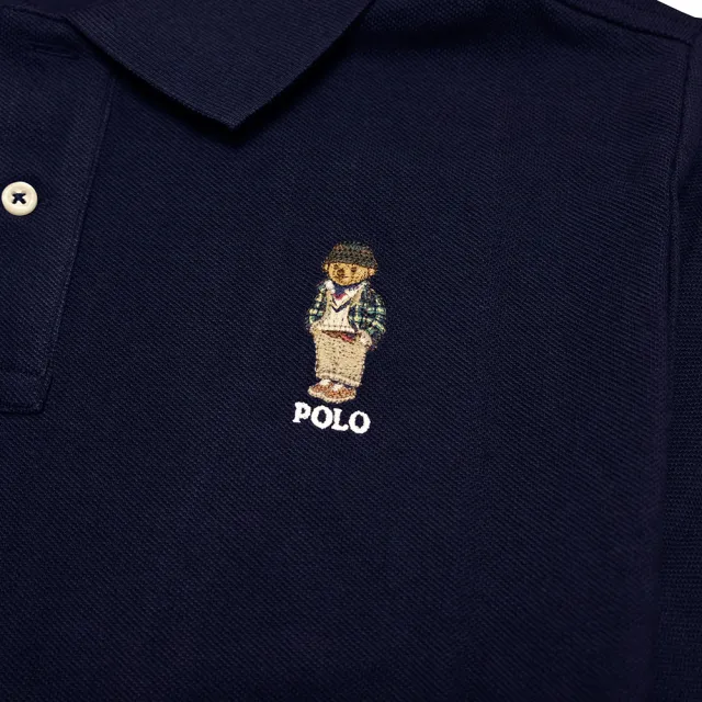 【RALPH LAUREN】Polo Ralph Lauren青少年款熊熊衣 可愛小熊POLO衫 透氣排汗(Polo Ralph Lauren熊熊衣)