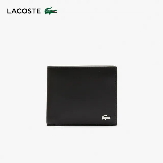 【LACOSTE】包款-男款FG皮革皮夾(雙11限定 1111 黑色)