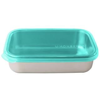 【美國優康 U-Konserve】透過 LFGB 食品安全等級認證 / CPSIA 檢驗不鏽鋼便當盒 750ml 島青色(UKR009)