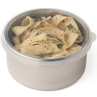 【美國優康 U-Konserve】透過 LFGB 食品安全等級認證 / CPSIA 檢驗不鏽鋼保鮮盒/儲存盒 475ml 透明(UKC004)