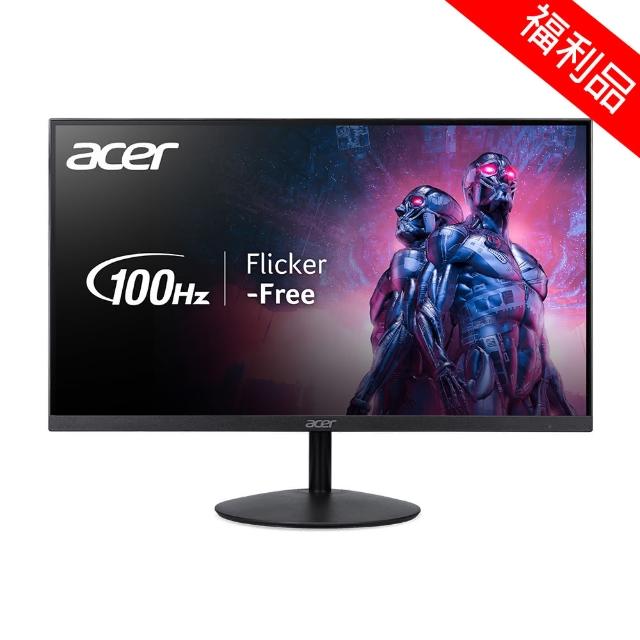 【Acer 宏碁】A福利品 SA272U E 超薄窄邊框螢幕(27型/2K/100Hz/1ms/IPS)