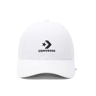 【CONVERSE】Lock Up Baseball Cap 男款 女款 白色 休閒 棒球帽 10022130-A02