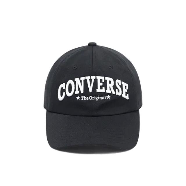 【CONVERSE】Heritage Graphic 6 Panel 黑色 可調 刺繡 棒球帽 10026511A01