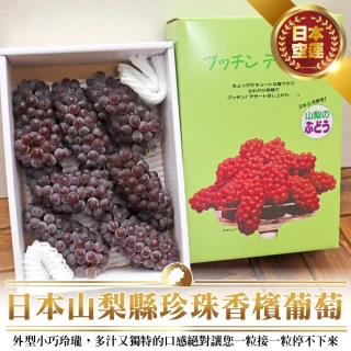 【WANG 蔬果】日本石川/島根/山梨縣珍珠香檳葡萄650gx1盒(禮盒裝/產地隨機)