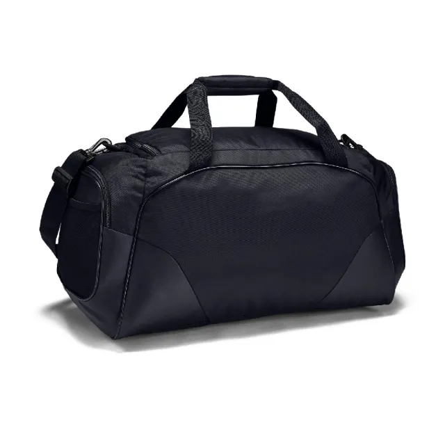 【UNDER ARMOUR】健身包 Undeniable 3 Medium Duffle Bag 黑銀 可調背帶 旅行袋 UA(1300213001)