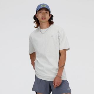 【NEW BALANCE】NB 短袖上衣 男 運動 美規 麻灰 MT41533AHH(S2092)