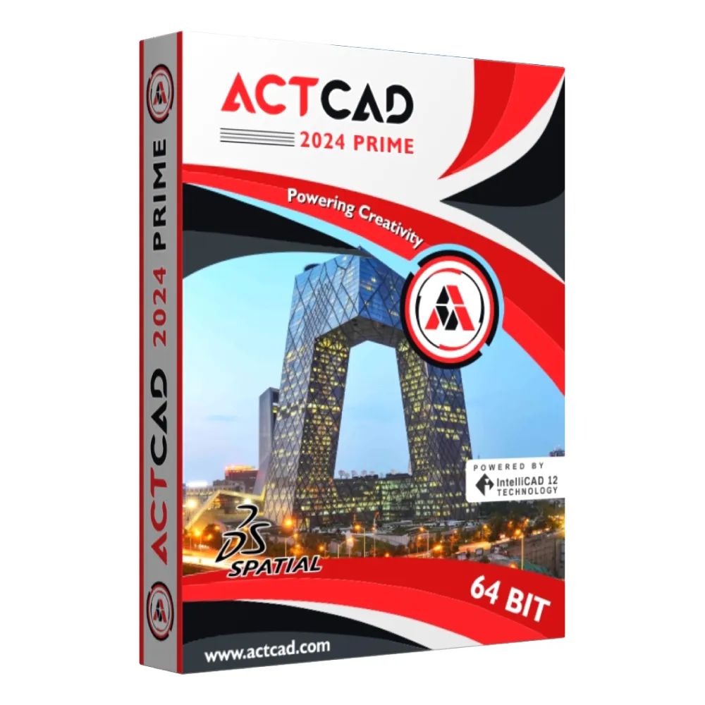 【ActCAD 2024 專業進階版 區網授權】買斷制-相容DWG的CAD軟體(7/1購買2024版免費升級2025產品)