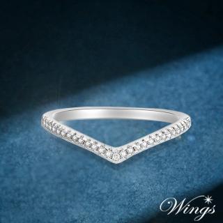 【WINGS】戒指 小時光 細緻小鑽鑲嵌 日系質感擬真鑽戒(送禮 尾戒 防小人 禮盒 線戒 輕奢 質感 線戒)