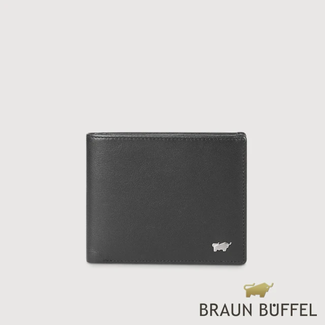 BRAUN BUFFEL 德國小金牛 台灣總代理 布爾斯 10卡男夾-黑色(BF532-314-BK)