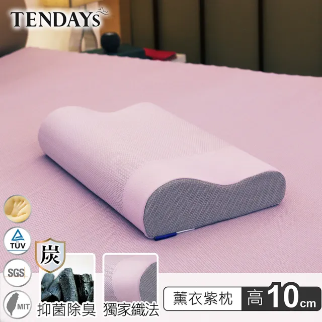 【TENDAYS】玩色柔眠記憶枕(薰衣紫 8/10cm任選)