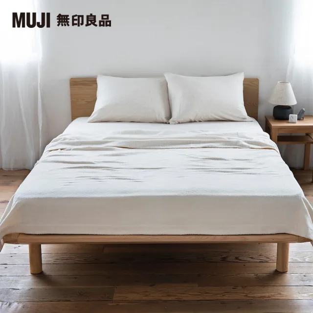 【MUJI 無印良品】橡木組合床用床頭板/平板/雙人(大型家具配送)