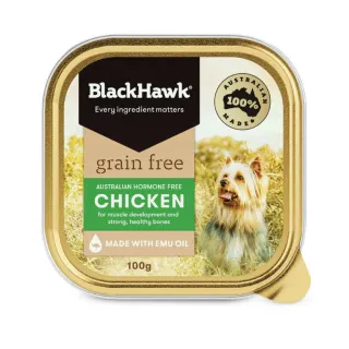 【BlackHawk 黑鷹】黑鷹 即期良品 優選無穀雞肉鮮食盒 100gx9入(狗罐 全齡適用)