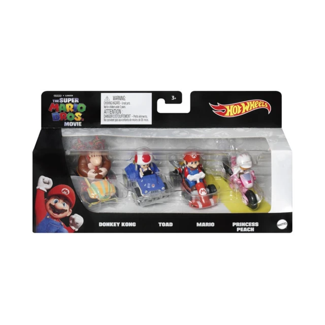 ToysRUs 玩具反斗城 Hotwheels風火輪Mario Kart 4部車 隨機發貨