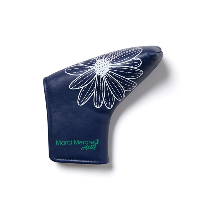 MARDI MERCREDIMARDI MERCREDI L型推桿套 藍色 經典小雛菊 高爾夫球系列 BLADE PUTTER COVER DUO FLOWERS