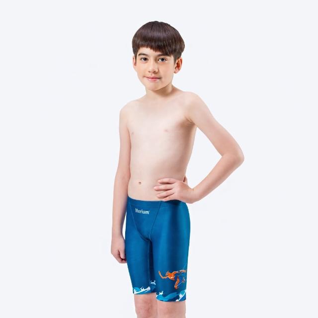 【MARIUM】男童泳褲 兒童泳褲 四角泳褲 泳褲 及膝泳褲 游泳課 游泳 美睿(MAR-24125J)