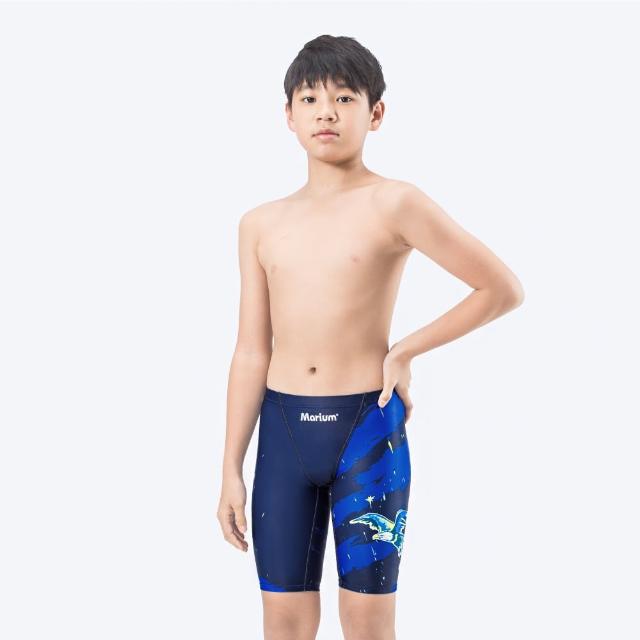【MARIUM】男童泳褲 兒童泳褲 四角泳褲 泳褲 及膝泳褲 游泳課 游泳 美睿(MAR-24127J)