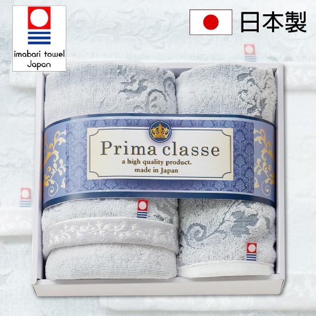 【日本Prairiedog】日本製今治毛巾 PRIMA CLASSE洗臉毛巾2入組 34×35cm 34x75cm(日本毛巾 禮盒)
