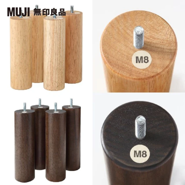 【MUJI 無印良品】木製腳/20cm(共2色)