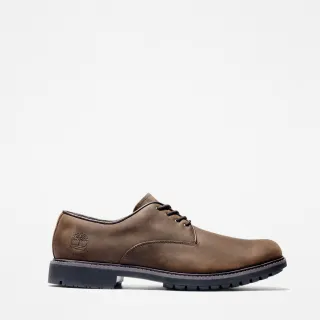 【Timberland】男款棕色皮革防水休閒鞋(5550R242)