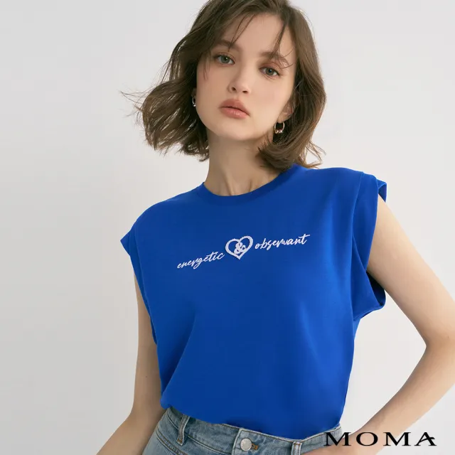【MOMA】造型袖標語T恤(兩色)
