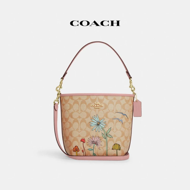 COACH蔻馳官方直營 CITY經典Logo印花水桶包COA