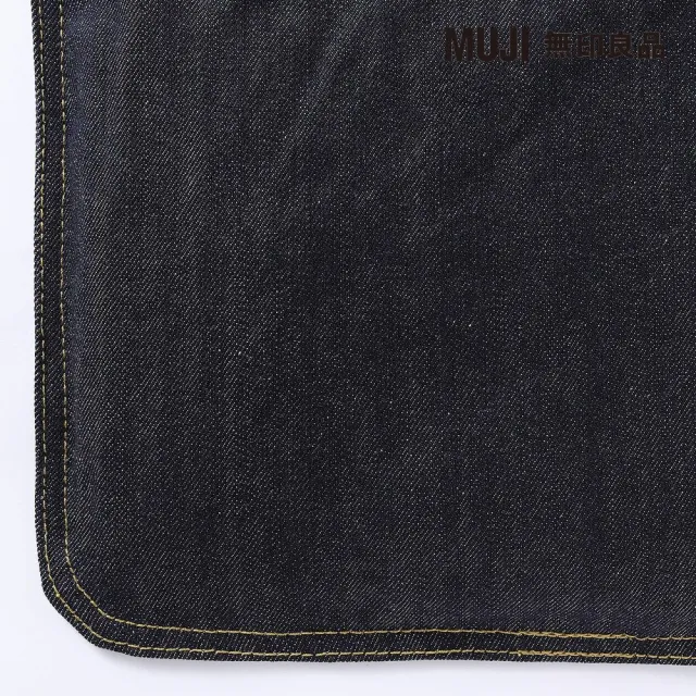 【MUJI 無印良品】高椅背和室沙發+腳凳組/棉丹寧/深藍(大型家具配送)