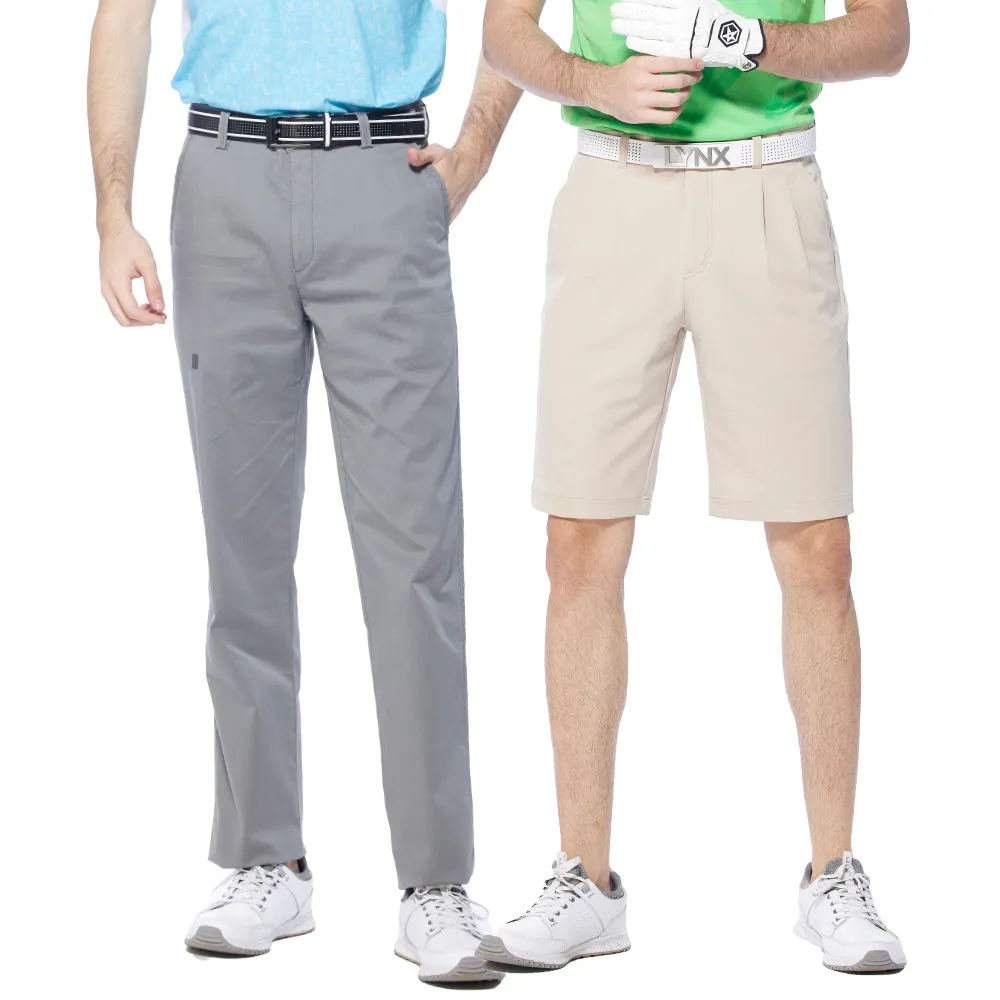 【Lynx Golf】酷夏獨家!男女輕薄透氣彈性運動休閒短褲/七分褲/短裙/長褲(吸排/日本布料/多款)