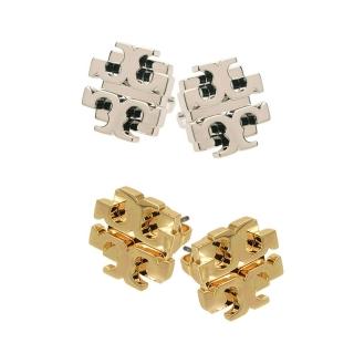 【TORY BURCH】雙T-LOGO造型耳環