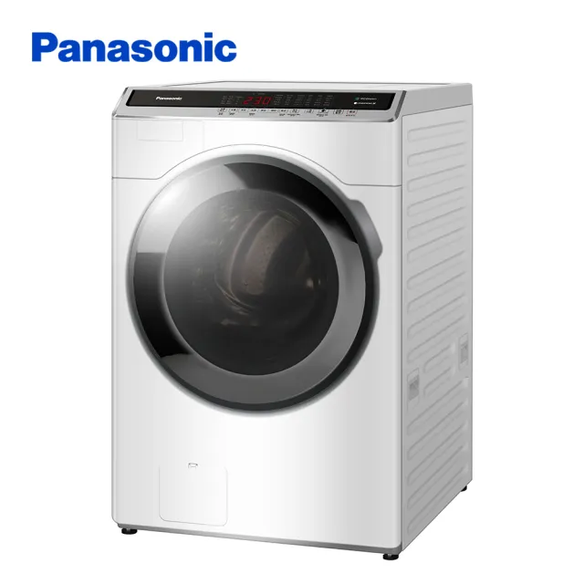 【Panasonic 國際牌】19公斤IOT智慧聯網洗脫烘滾筒洗衣機-晶鑽白(NA-V190MDH-W)