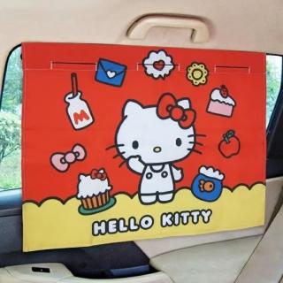 【HELLO KITTY】可愛物語-車用遮陽布簾(2入組)