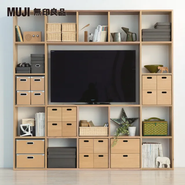 【MUJI 無印良品】自由組合/橡木/5層3列開放追加組(大型家具配送)