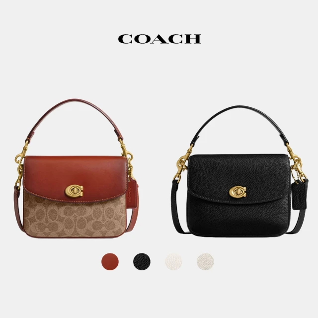 COACHCOACH蔻馳官方直營 CASSIE 19經典Logo塗層斜背手袋CV437-多色可選(線上限定款)