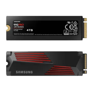 【SAMSUNG 三星】990 PRO 4TB M.2 2280 PCIe 4.0 ssd固態硬碟 MZ-V9P4T0CW *含散熱片 讀7450M/寫6900M(PS5)