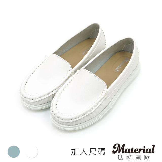 MATERIAL 瑪特麗歐 女鞋 懶人鞋 MIT加大尺碼簡約素面包鞋 TG55753(懶人鞋)