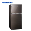 【Panasonic 國際牌】650公升新一級能效智慧節能雙門玻璃變頻冰箱-曜石棕(NR-B651TG-T)