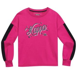【KAPPA】義大利針織女生長袖T恤(桃紅 37148CWV27)