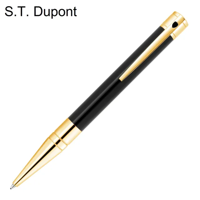 【S.T.Dupont 都彭】D-Initial系列黑桿金夾原子筆(265202)