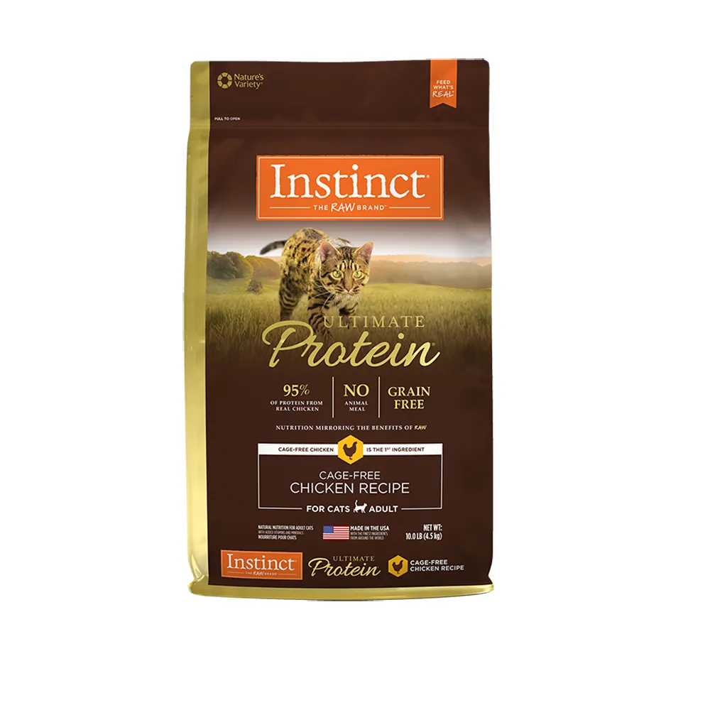 【Instinct原點】皇極鮮雞成貓配方10lb(WDJ  純肉飼料 貓飼料 無穀飼料  肉含量95%)