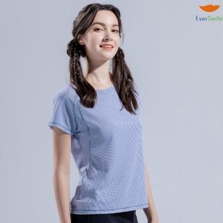 【EverSmile 幸福臺灣】女吸排抑菌圓領上衣(吸濕排汗、速乾、超透氣、抑菌消臭、修身顯瘦、機能衣)