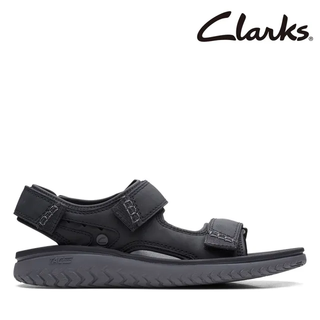 【Clarks】男鞋 Wesley Bay 三片式魔鬼氈設計輕量涼鞋(CLM65205S)