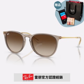 【RayBan 雷朋】圓形膠框太陽眼鏡(RB4171F-674413 54mm)
