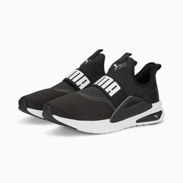 【PUMA】Softride Enzo Evo Slip-On 男 黑 慢跑鞋 運動 透氣(37787501 ∞)