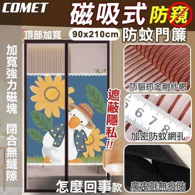 【COMET】金剛網加密防蚊防偷窺磁吸門簾-怎麼回事(靜音門簾 免打孔門簾 防蚊門簾 磁釦門簾/YJB010)