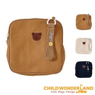 【Child Wonder Land】時尚可愛男女幼童輕盈迷你小熊肩揹包(米色／棕色／黑色)