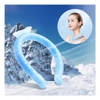 【ANTIAN】夏季戶外防暑降溫PCM冰涼頸圈 移動式冷氣 運動隨身掛脖冰圈 降溫神器 冰敷圈