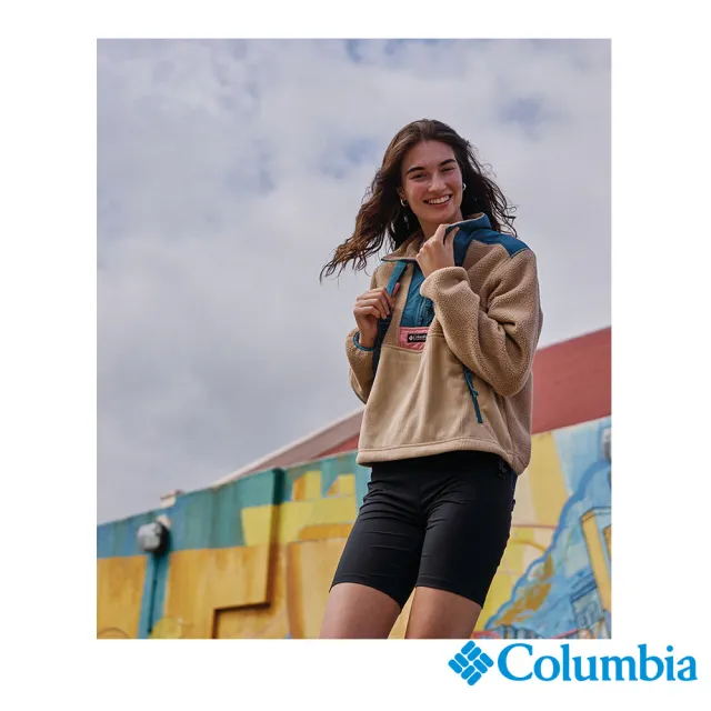 【Columbia 哥倫比亞】女款-Boundless Trek™快乾緊身短褲-黑色(UAR75750BK/IS)